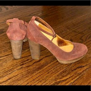 Madewell Stacked Platform Heels, Never Worn!
